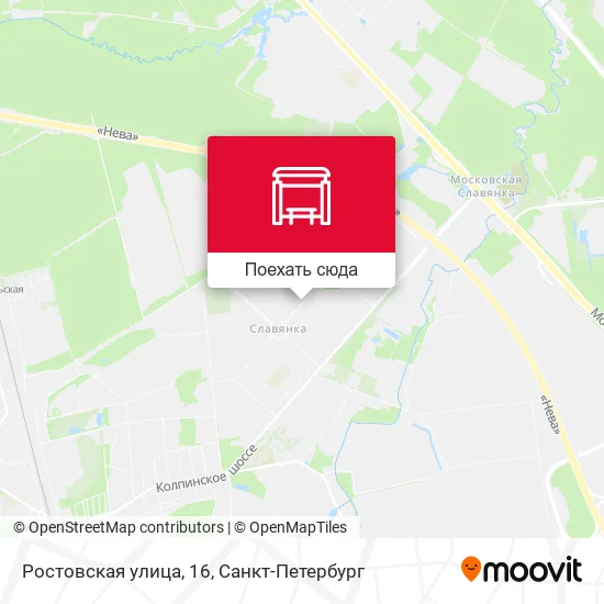 Карта Ростовская улица, 16