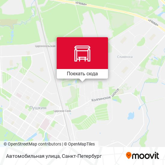 Карта Автомобильная улица