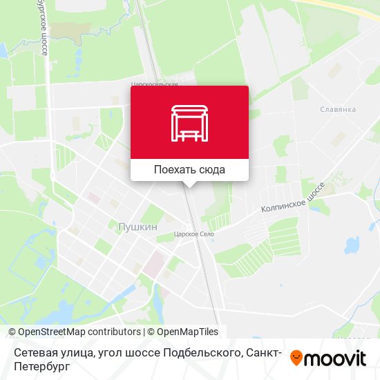 Карта Сетевая улица, угол шоссе Подбельского