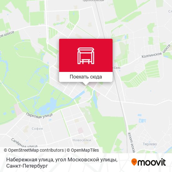 Карта Набережная улица, угол Московской улицы