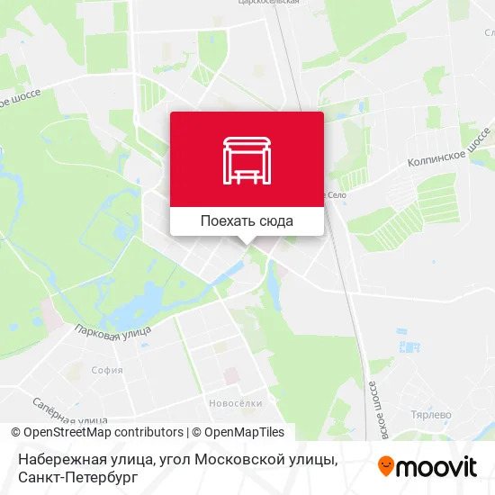 Карта Набережная улица, угол Московской улицы