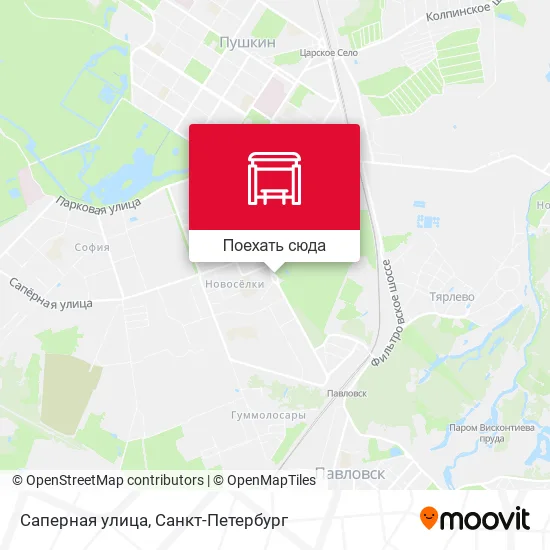 Карта Саперная улица