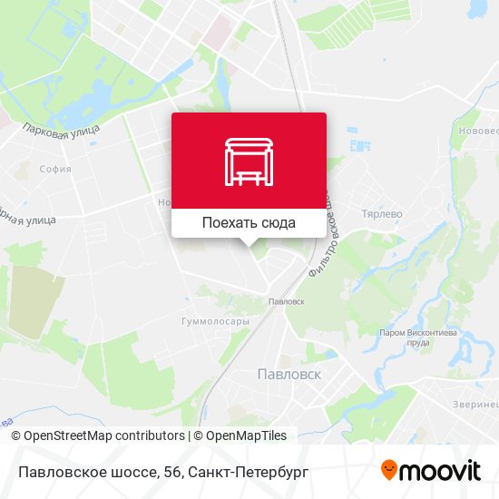 Карта Павловское шоссе, 56
