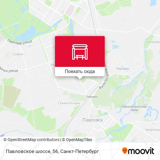 Карта Павловское шоссе, 56
