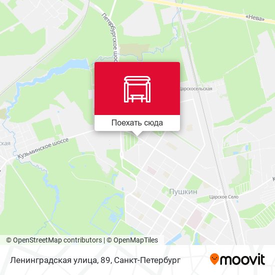 Карта Ленинградская улица, 89