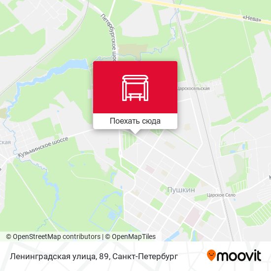 Карта Ленинградская улица, 89