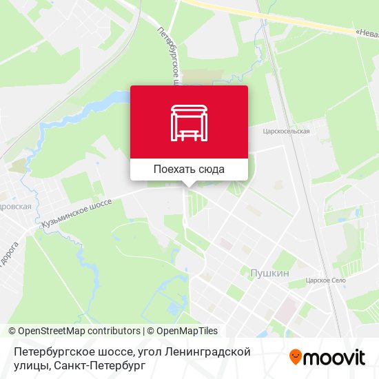 Карта Петербургское шоссе, угол Ленинградской улицы