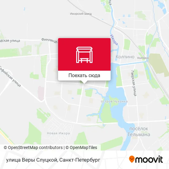Карта улица Веры Слуцкой