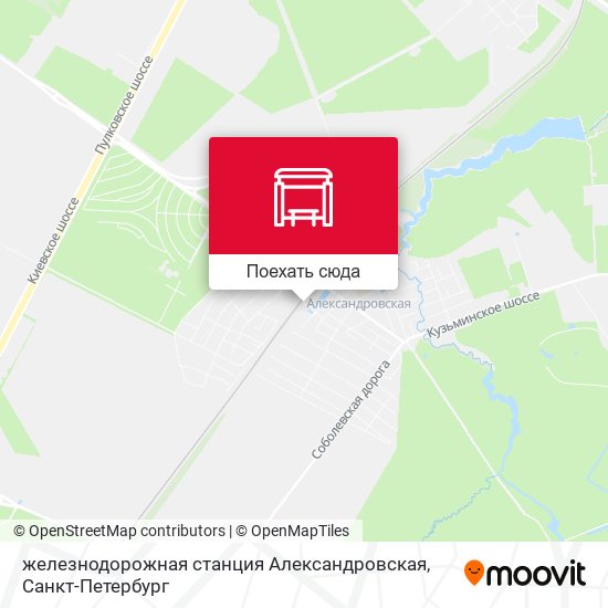 Карта железнодорожная станция Александровская
