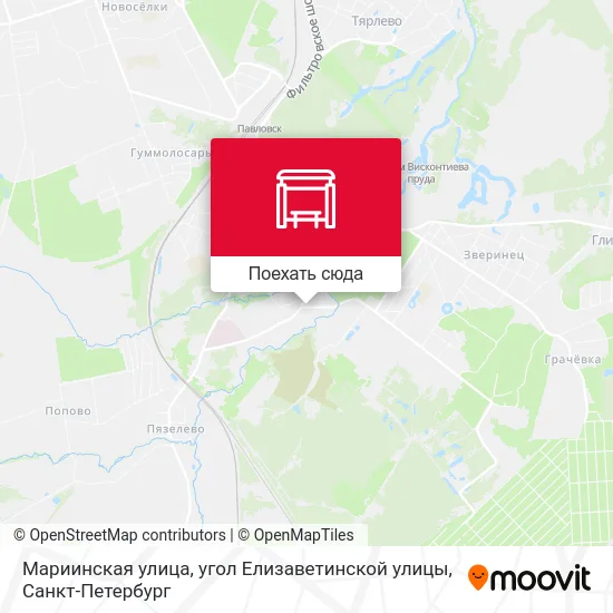 Карта Мариинская улица, угол Елизаветинской улицы