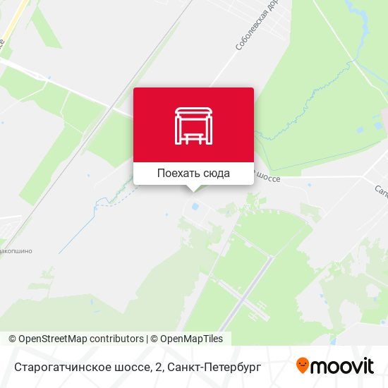 Карта Старогатчинское шоссе, 2