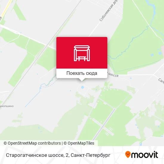Карта Старогатчинское шоссе, 2