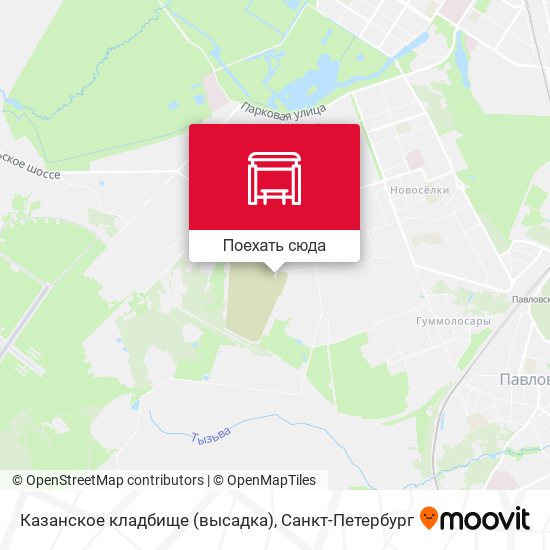 Карта Казанское кладбище (высадка)