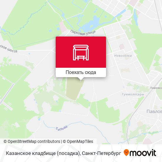 Карта Казанское кладбище (посадка)