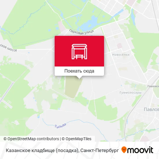Карта Казанское кладбище (посадка)