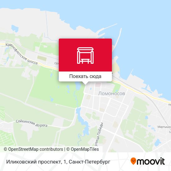 Карта Иликовский проспект, 1