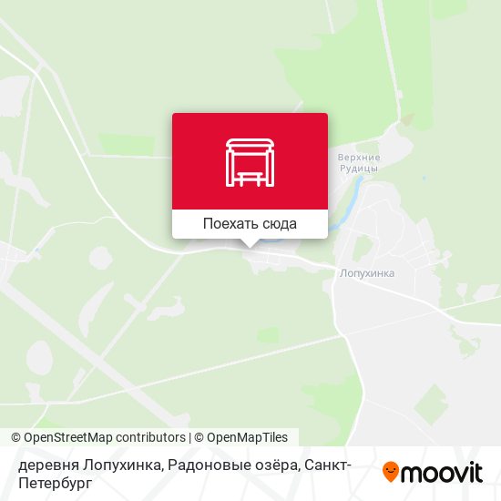 Карта деревня Лопухинка, Радоновые озёра