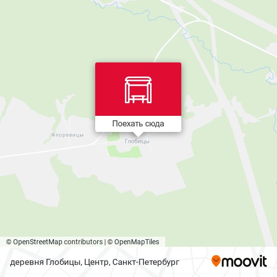 Карта деревня Глобицы, Центр