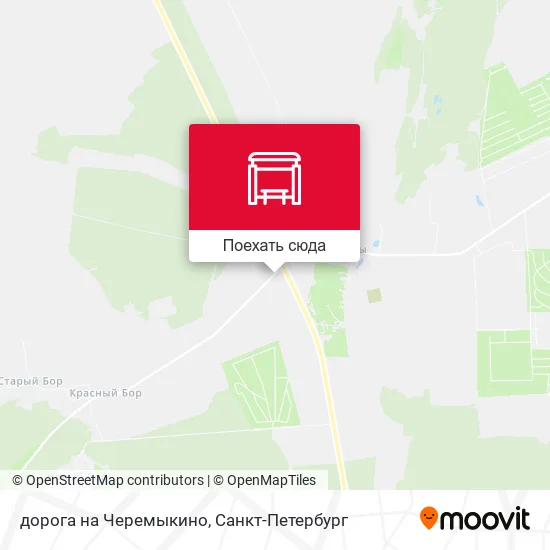 Карта дорога на Черемыкино
