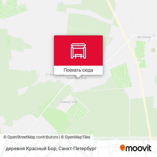 Карта деревня Красный Бор