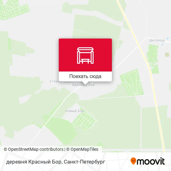 Карта деревня Красный Бор