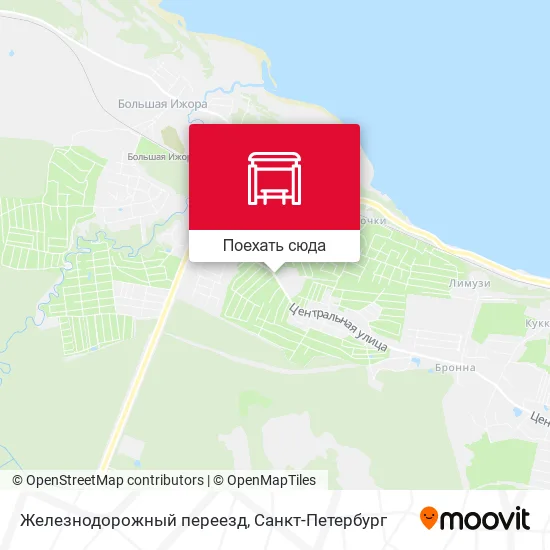 Карта Железнодорожный переезд