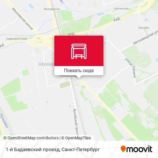 Карта 1-й Бадаевский проезд