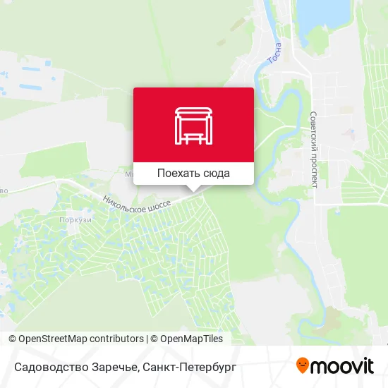 Карта Садоводство Заречье