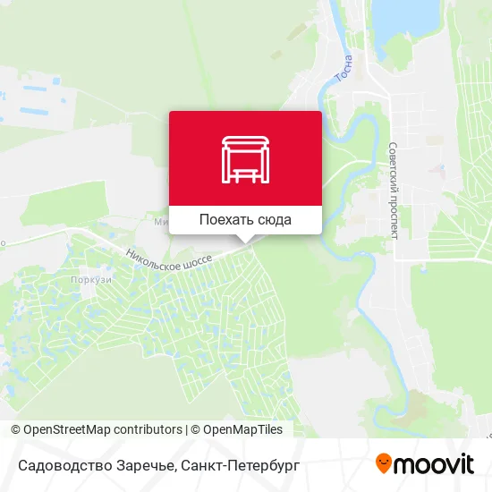 Карта Садоводство Заречье