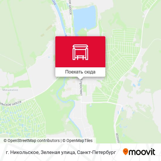 Карта г. Никольское, Зеленая улица