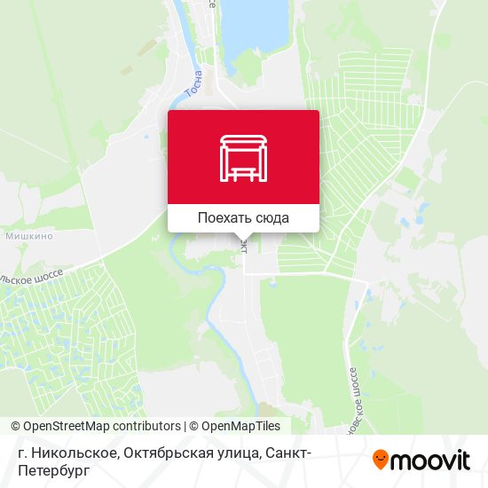 Карта г. Никольское, Октябрьская улица