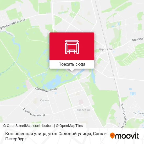 Карта Конюшенная улица, угол Садовой улицы