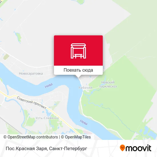 Карта Пос.Красная Заря