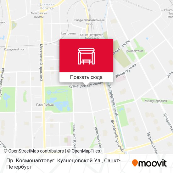 Карта Пр. Космонавтовуг. Кузнецовской Ул.