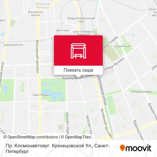 Карта Пр. Космонавтовуг. Кузнецовской Ул.