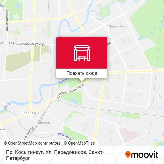 Карта Пр. Косыгинауг. Ул. Передовиков