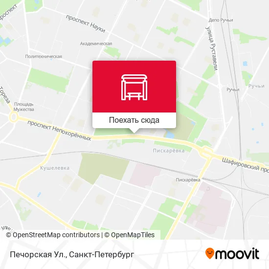 Карта Печорская Ул.