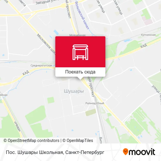 Карта Пос. Шушары Школьная
