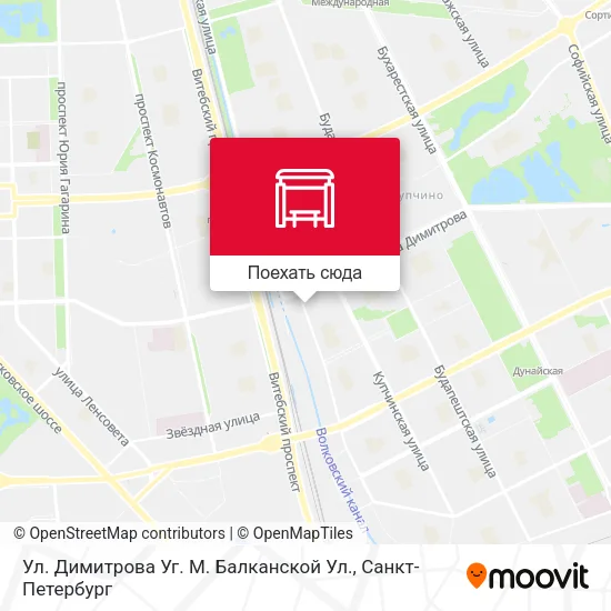Карта Ул. Димитрова Уг. М. Балканской Ул.