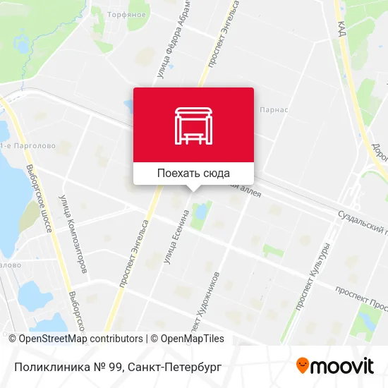 Карта Поликлиника № 99