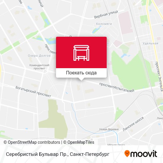 Карта Серебристый Бульвар Пр.