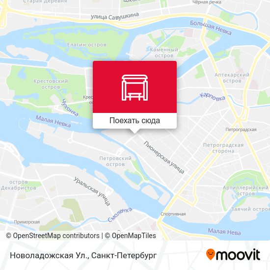 Карта Новоладожская Ул.
