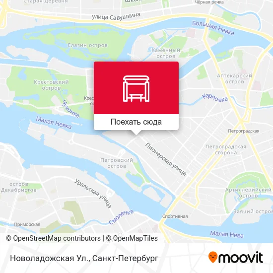 Карта Новоладожская Ул.