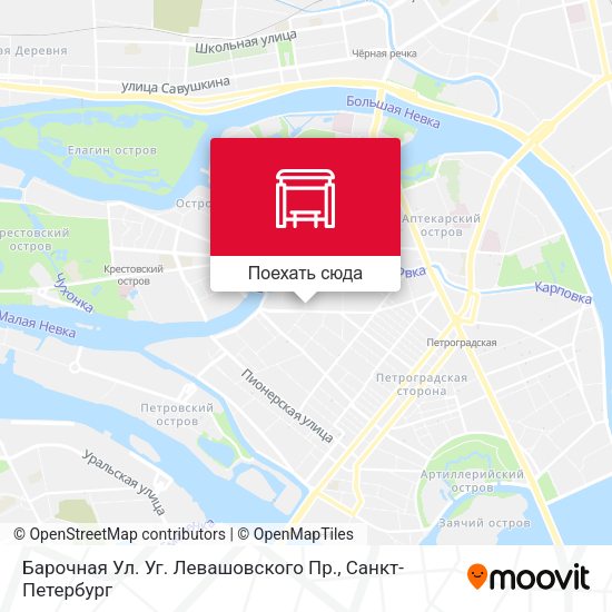 Карта Барочная Ул. Уг. Левашовского Пр.