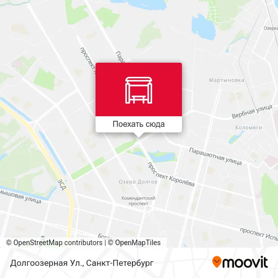 Карта Долгоозерная Ул.