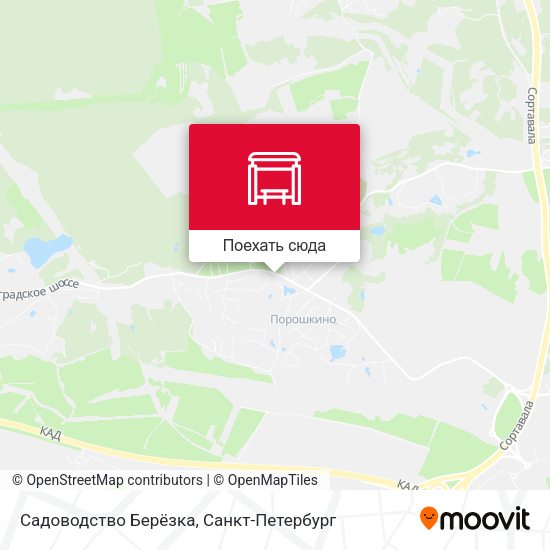 Карта Садоводство Берёзка