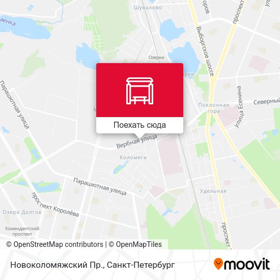 Карта Новоколомяжский Пр.