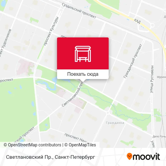 Карта Светлановский Пр.