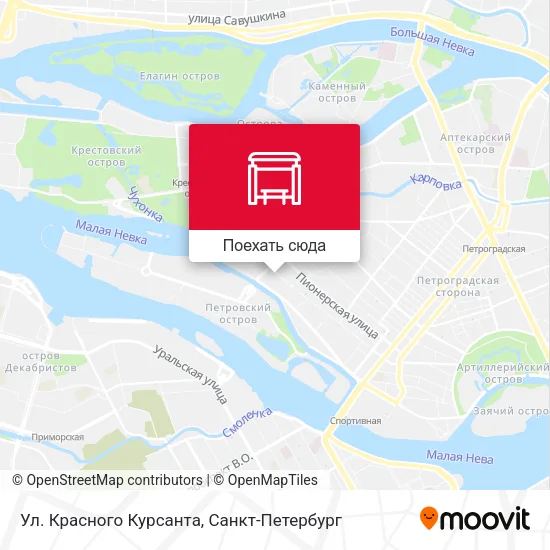Карта Ул. Красного Курсанта