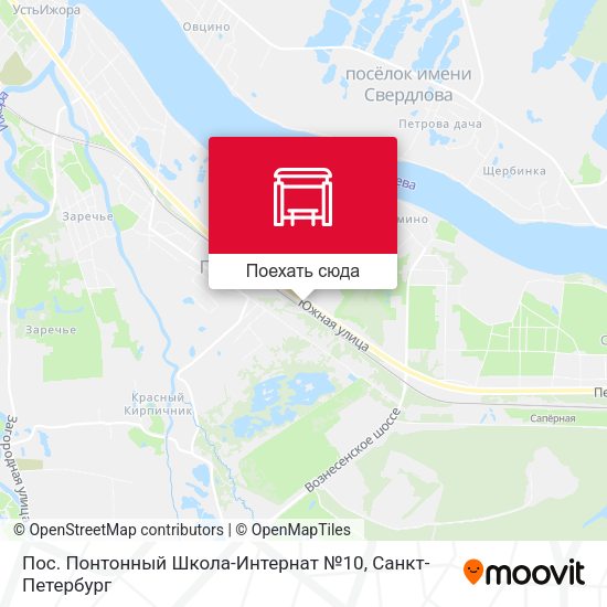 Карта Пос. Понтонный Школа-Интернат №10